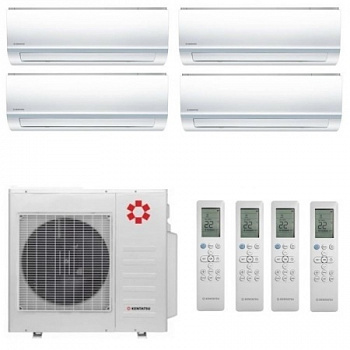 Мульти сплит-система Kentatsu K4MRA80HZRN1 / KSGY26HZRN1 на 4 комнаты с установкой